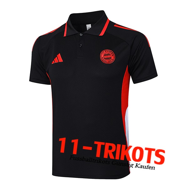 Bayern Munchen Poloshirt Schwarz/Rot/Weiß 2025/2026