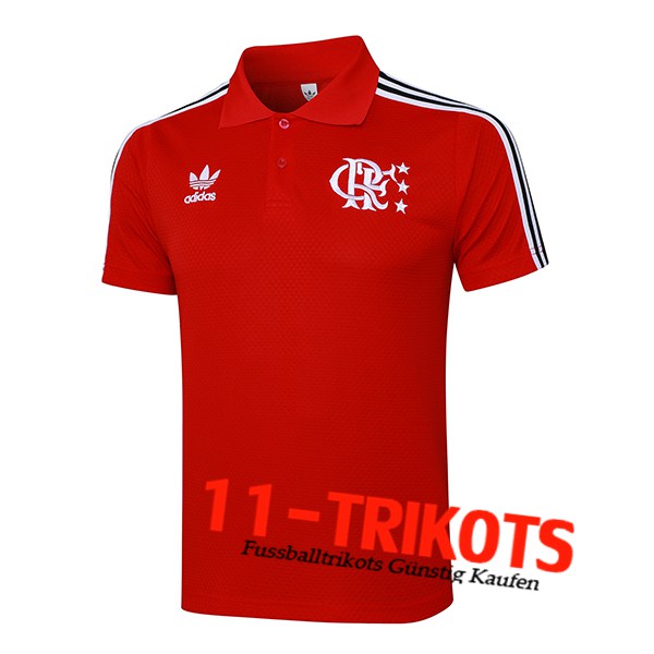 Flamengo Poloshirt Rot/Weiß 2025/2026