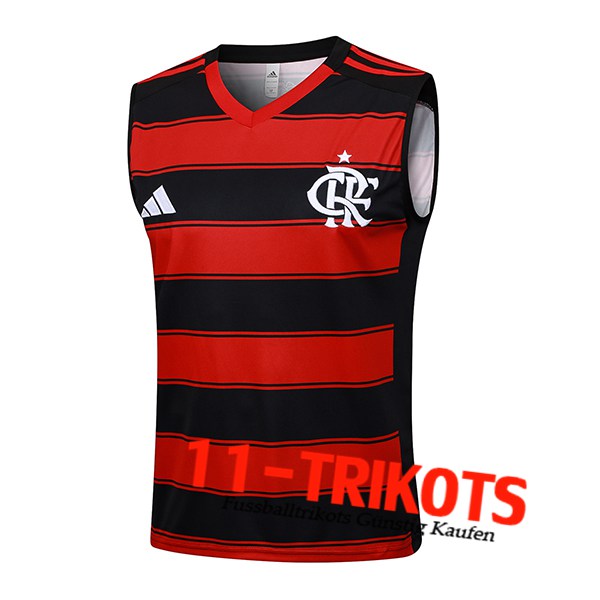 Flamengo Trainings-Tanktop Rot/Schwarz 2025/2026 -02