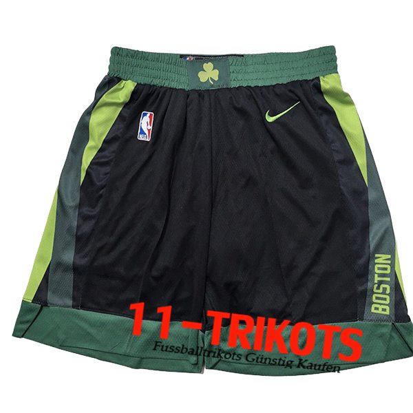 Boston Celtics Shorts NBA 2025/26 Schwarz/Grün