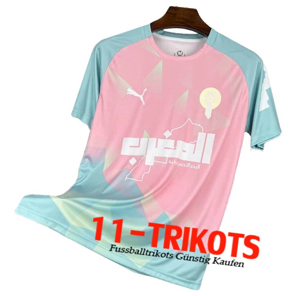 Maroc Fussball Trikots Special Edition Rosa/Blau 2025/2026