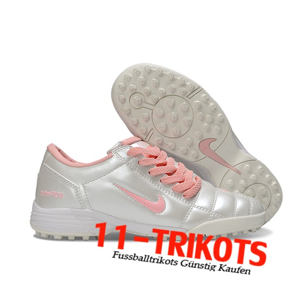 Nike Fussballschuhe T90 TF Grau/Rosa