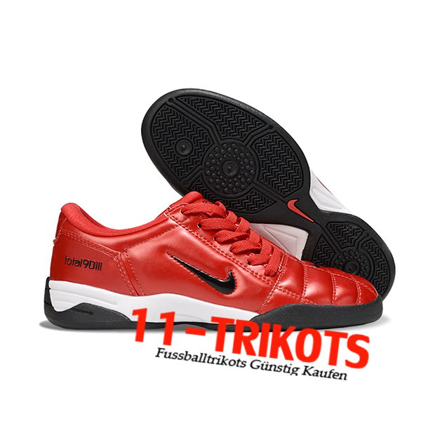 Nike Fussballschuhe T90 IC Rot/Schwarz -02