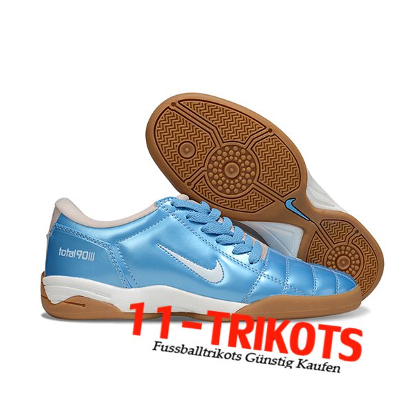 Nike Fussballschuhe T90 IC Blau/Weiß