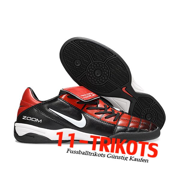 Nike Fussballschuhe T90 TF Schwarz/Rot/Weiß