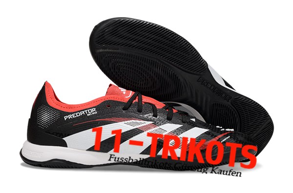 Adidas Fussballschuhe PREDATOR 25 ELITE IC BOOTS Schwarz/Weiß/Orange