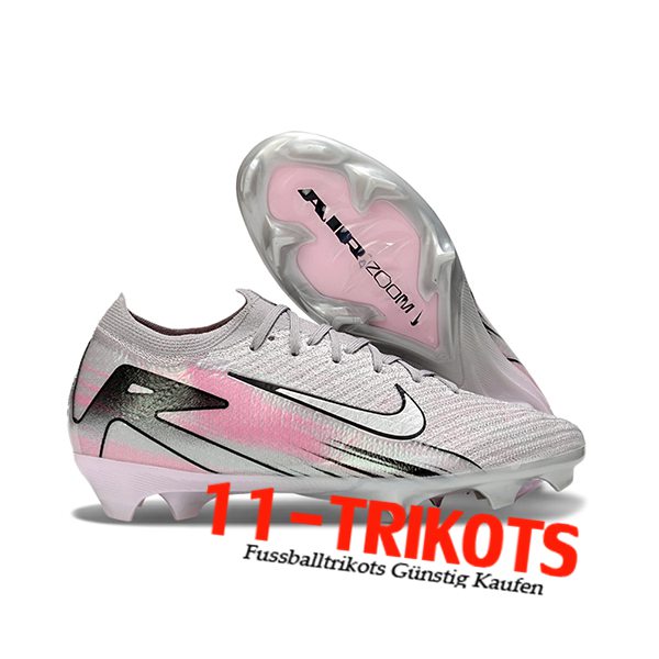 Nike Fussballschuhe AIR Zoom Mercurial Vapor 16 Elite XXV FG Grau/Schwarz/Rosa