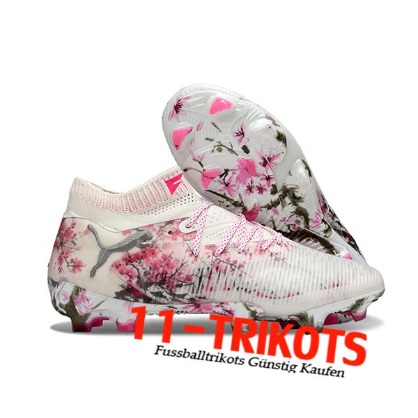 PUMA Fussballschuhe FUTURE 8 ULTIMATE FG/AG Weiß/Rosa/Grau -02