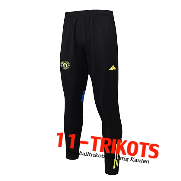 Manchester United Trainingshose Schwarz/Blau/Gelb 2025/2026
