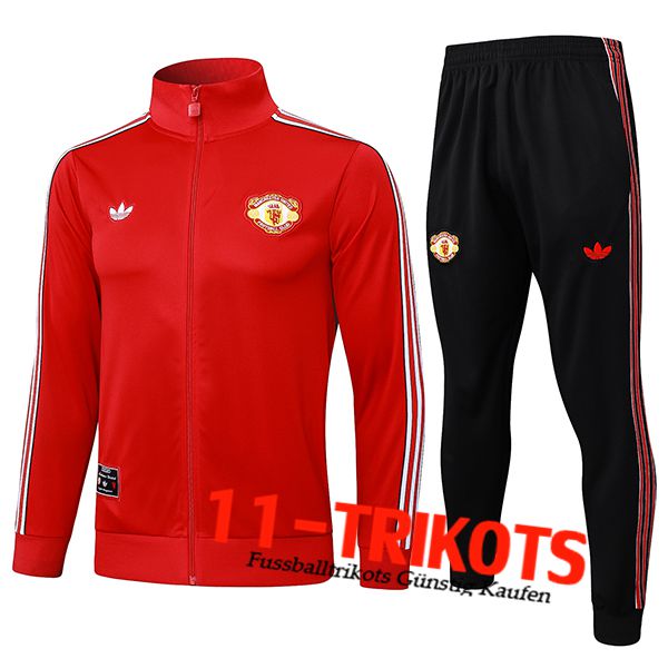 Manchester United Trainingsanzug Trainingsjacke Rot/Weiß 2025/2026