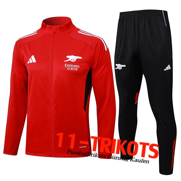 Arsenal Trainingsanzug Trainingsjacke Rot 2025/2026