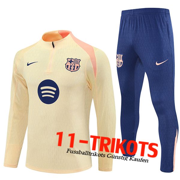 FC Barcelona Trainingsanzug Beige/Rosa 2025/2026 -02