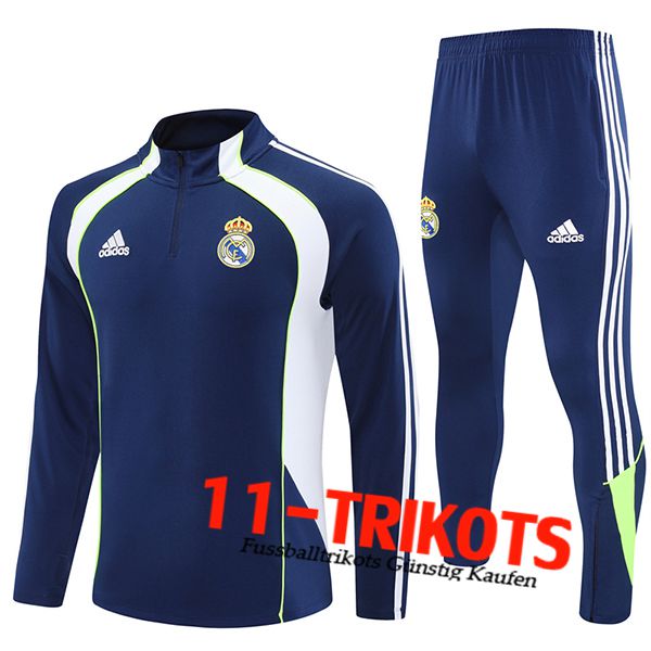 Real Madrid Trainingsanzug Blau/Weiß/Grün 2025/2026