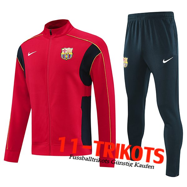 FC Barcelona Trainingsanzug Trainingsjacke Rot/Schwarz/Gelb 2025/2026