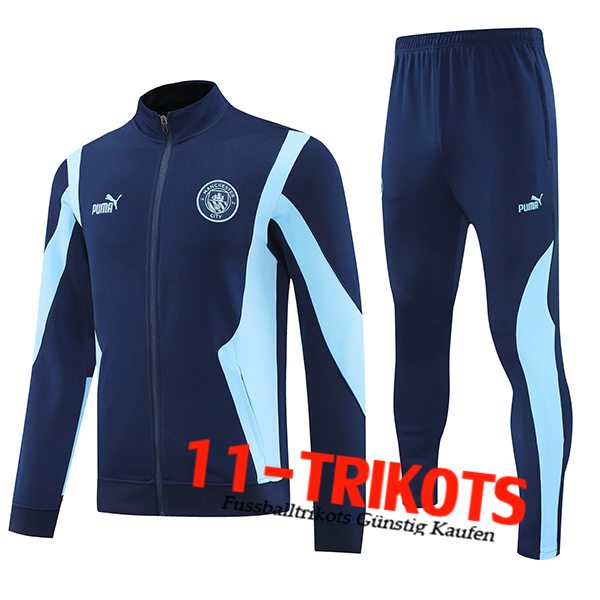 Manchester City Trainingsanzug Trainingsjacke Blau 2025/2026