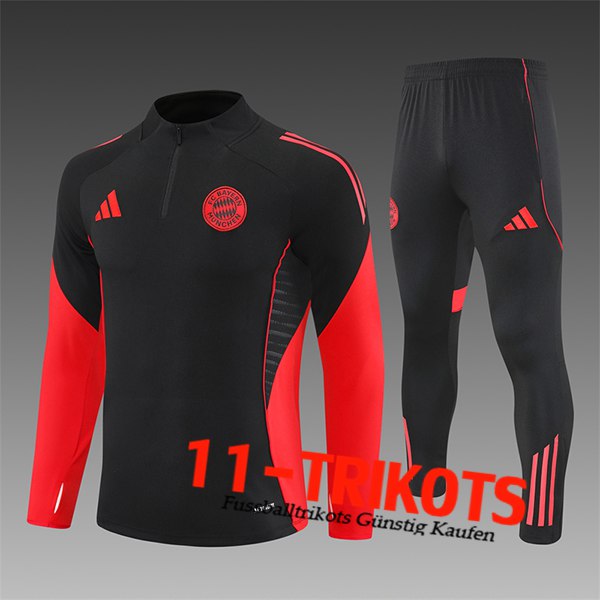 Bayern Munchen Trainingsanzug Kinder Schwarz/Rot 2025/2026