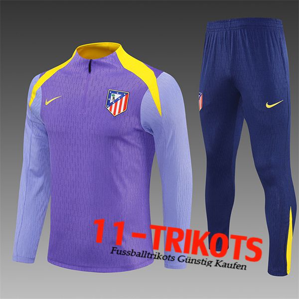 Atletico Madrid Trainingsanzug Kinder lila/Gelb 2025/2026