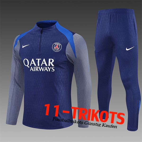 PSG Trainingsanzug Kinder Blau/Grau 2025/2026