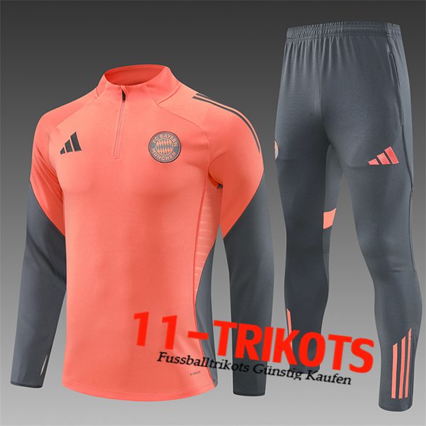Bayern Munchen Trainingsanzug Kinder Orange/Grau 2025/2026