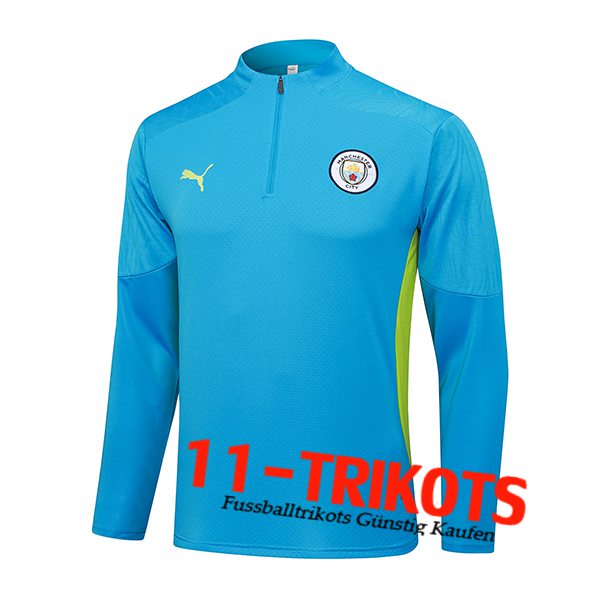 Manchester City Training Sweatshirt Blau/Grün 2025/2026