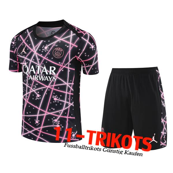 PSG Trainingstrikot Kinder Schwarz/Rosa 2025/2026