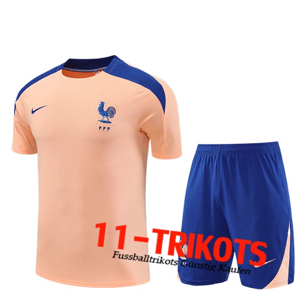 Frankreich Trainingstrikot Kinder Rosa/Blau 2025/2026