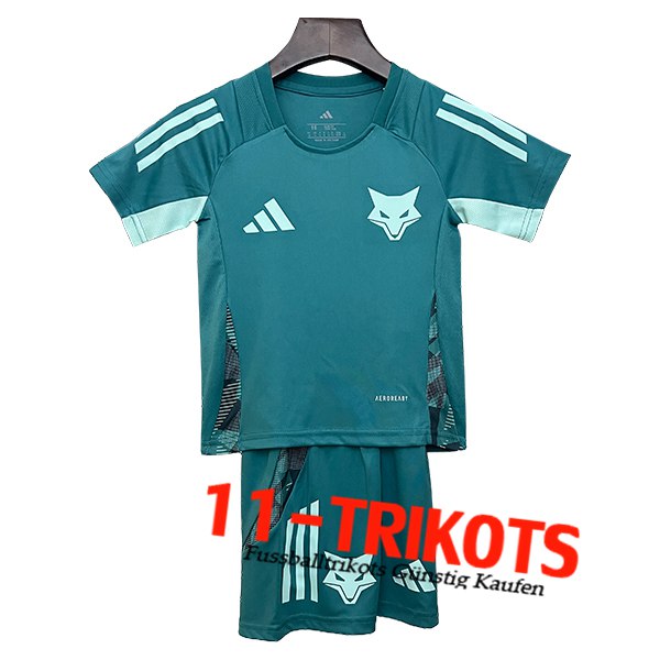 Cruzeiro Trainingstrikot Kinder Grün 2025/2026 -02