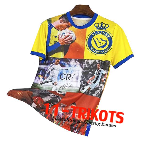 Al-NassrFussball Trikots Ronaldo Commemorative Edition Gelb 2025/2026
