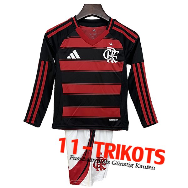 Neues Flamengo Kinder Langarms Heimtrikot 2025/2026
