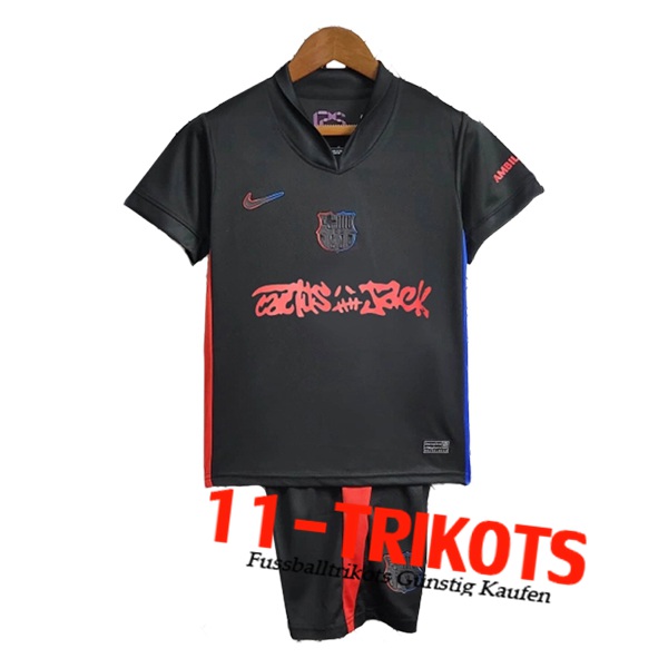 Barcelona Kinder x Travis Scott Auswärtstrikot 2024/2025