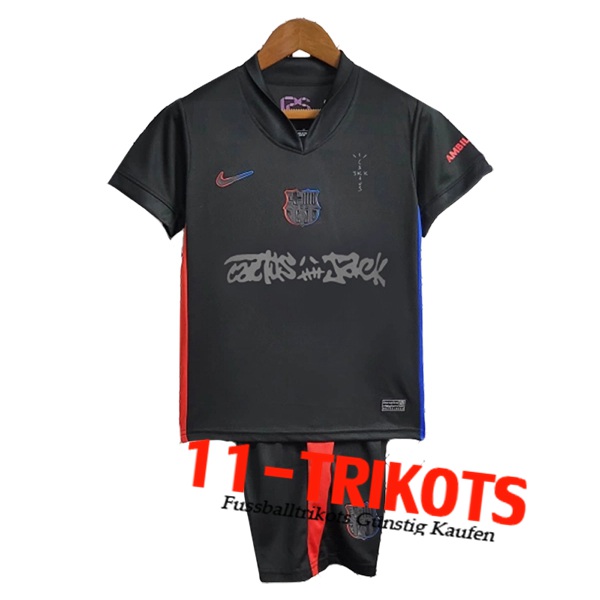 Barcelona Kinder x Travis Scott Auswärtstrikot 2024/2025