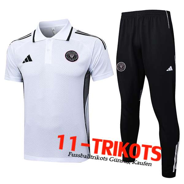 Inter Miami CF Poloshirt Weiß/Schwarz/Grau 2025/2026