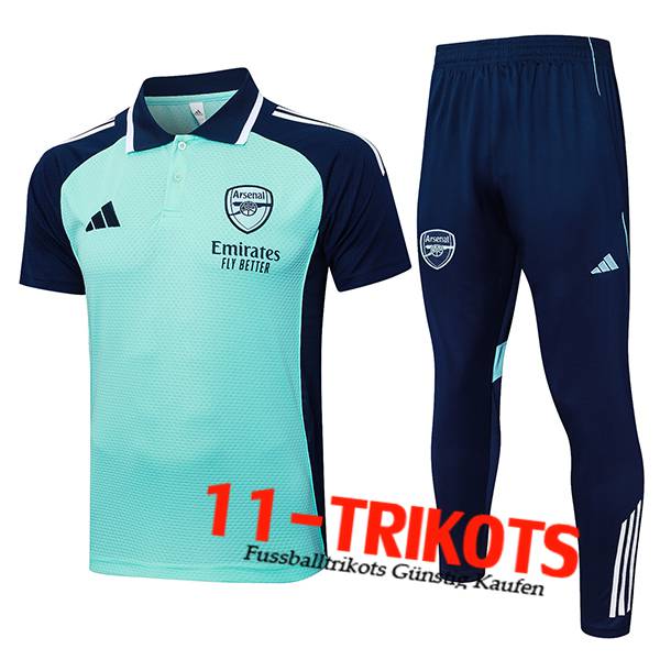 Arsenal Poloshirt Grün/Blau 2025/2026