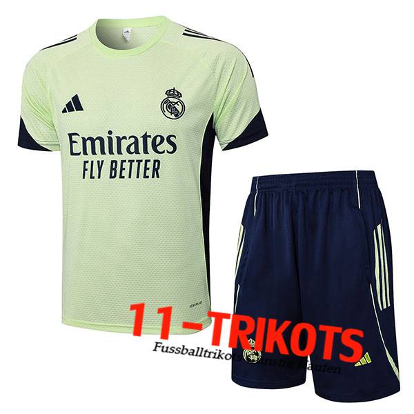 Real Madrid Trainingstrikot Grün/Blau 2025/2026