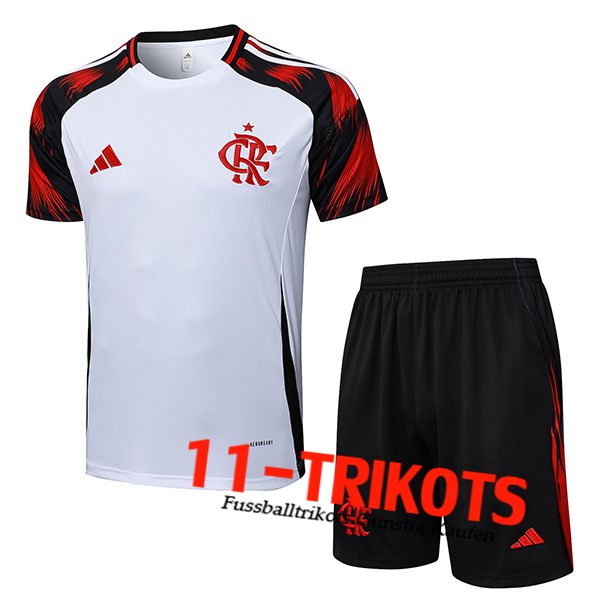 Flamengo Trainingstrikot Weiß/Schwarz/Rot 2025/2026