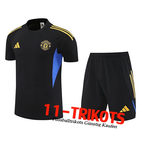 Manchester United Trainingstrikot Schwarz/Gelb/Blau 2025/2026 -02
