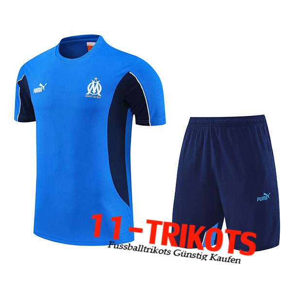 Marseille Trainingstrikot Blau 2025/2026 -02