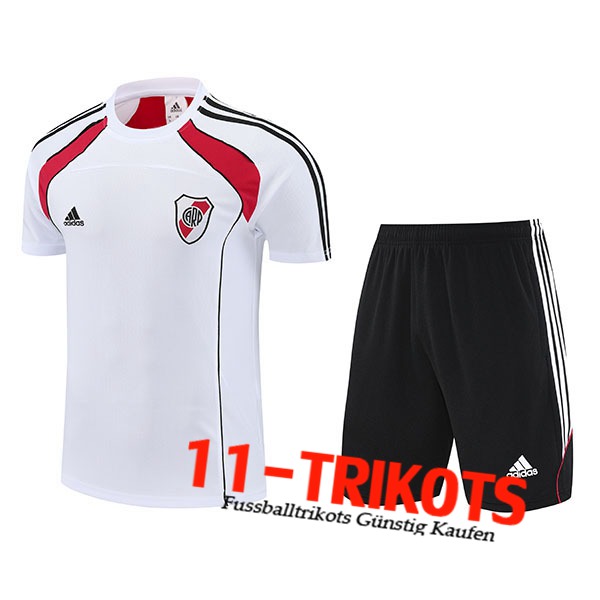 River Plate Trainingstrikot Weiß/Rot/Schwarz 2025/2026