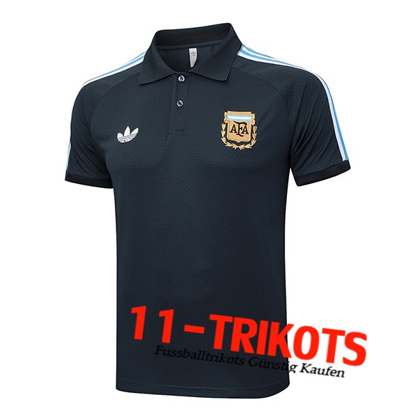 Argentinien Poloshirt Dunkelgrau 2025/2026