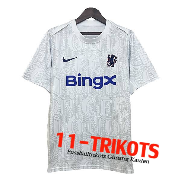 FC Chelsea Trainingstrikot Weiß/Grau 2025/2026