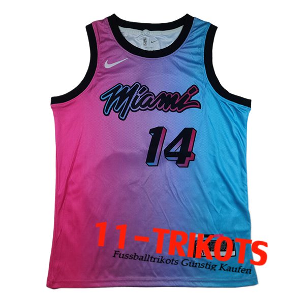Miami Heat Trikot (HEEEO #14) 2025/26 Blau/lila