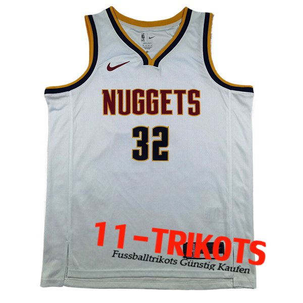 Denver Nuggets Trikot (GORDON #32) 2025/26 Weiß/Schwarz/Gelb