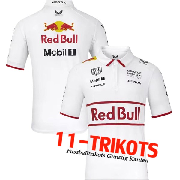 Polo RedBull Racing F1 Team Weiß/Rot 2025