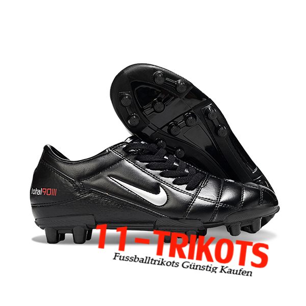 Nike Fussballschuhe T90 FG Schwarz/Weiß