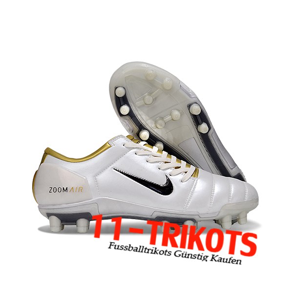 Nike Fussballschuhe T90 FG Weiß/Gelb/Schwarz -02