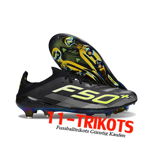 Adidas Fussballschuhe F50+.1 FG Schwarz/Grün