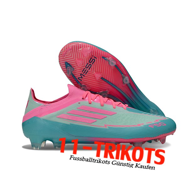 Adidas Fussballschuhe F50 Elite FG Grün/Rosa -02