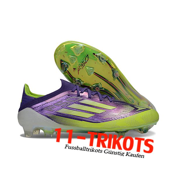 Adidas Fussballschuhe F50 Elite FG lila/Grün
