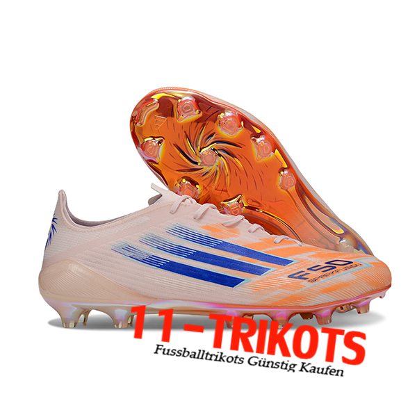 Adidas Fussballschuhe F50 ELITE FG Orange/Blau -02