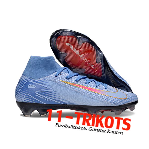 Nike Fussballschuhe Air Zoom Mercurial Superfly IIX Elite FG Blau/Orange